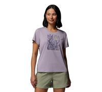 Columbia Parsons Point - Camiseta de manga corta para mujer, Lavender Pearl Heather/Canopy View, M