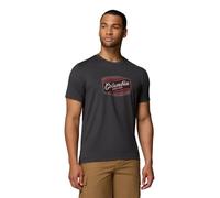 Columbia Parsons Point - Camiseta gráfica de manga corta para hombre, Etiqueta negra jaspeada, Large