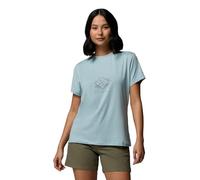 Columbia Parsons Point SS Graphic Tee, top activo para mujer con materiales reciclados