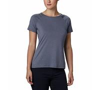 Columbia Peak To Point II Camiseta Térmica de Manga Corta, Mujer, Azul (Nocturnal Heather), XS