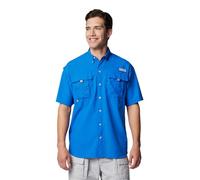 Columbia PFG Bahama™ II Camisa de Manga Corta para Hombre, Azul Vivo, Grande