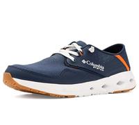 Columbia PFG Bahama X Relaxed Boat Shoe para Hombre, Azul Marino Universitario/Naranja Chispa, 10