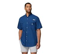 Columbia PFG Bonehead™ - Camisa de Manga Corta para Hombre, Color Azul Oscuro, XXS
