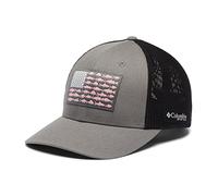 Columbia PFG Fish Flag Mesh Ball Cap-Mid Gorra, Titanio/Negro, S-M Unisex Adulto