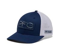 Columbia Gorra de Bola con Ganchos de Malla PFG Sombreros de Pesca, Carbono/Plata, S-M Unisex Adulto