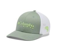 Columbia PFG Logo Mesh Ball Cap-Mid Gorra, Safari/Key West, S-M Unisex Adulto