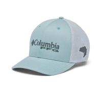 Columbia PFG Logo Mesh Ball Cap Tapa, Azul triturado/Gris frío/bajo gráfico, XXL Unisex Adulto