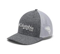 Columbia PFG Logo Mesh Ball Cap Tapa, Barbacoa Heather/Cool Grey, S-M Unisex Adulto
