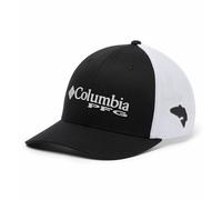 Columbia PFG Mesh Gorra Ajustada, Hombre, Negro, S/M