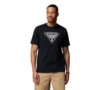 Columbia PFG Shield - Camisa de Manga Corta para Hombre, Color Negro, Talla XL