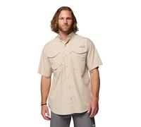 Columbia Short Sleeve Shirt Bonehead-Camisa de Manga Corta, Hombre, fósil, L