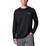 Columbia PFG Solar Stream - Camiseta de Manga Larga para Hombre, Negro, Large