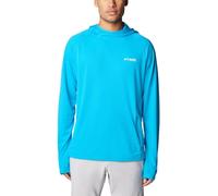 Columbia PFG Solar Stream Elite Hoodie Sudadera con Capucha, Azul Océano, M para Hombre