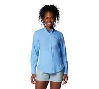 Columbia PFG Tamiami II - Camisa de manga larga para mujer, Gorra blanca, M