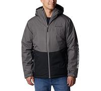 Columbia Point Park Insulated Jacket, Chaqueta De Invierno para Hombre, City Grey/Black, Talla S