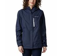 Columbia Pouring Adventure 2 Jacket Chubasquero Impermeable Mujer, Nocturnal/White Zip, S