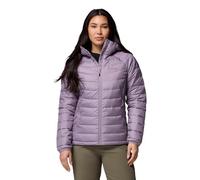 Columbia Powder Lite 2 - Chaqueta con capucha para mujer, chaqueta acolchada con capucha, color morado shale (Shale Purple), talla S