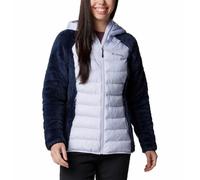 Columbia Powder Lite 2 Chaqueta híbrida Sherpa Acolchada, Collegiate Navy/Snowdrift, L para Mujer