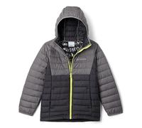 Columbia Powder Lite Boys Hooded Jacket Coat, Unisex, Black, XL