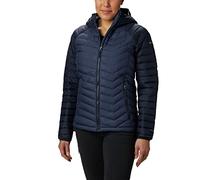 Columbia Powder Lite Hooded Jacket, Chaqueta Acolchada Con Capucha Mujer, Nocturnal/Dark Nocturnal, S