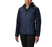 Columbia Powder Lite Hooded Jacket, Chaqueta Acolchada Con Capucha Mujer, Nocturnal/Dark Nocturnal, XS