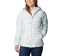 Columbia Powder Lite Hooded Jacket, Chaqueta Acolchada Con Capucha Mujer, White Flurries Print, S