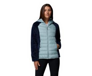 Columbia Powder Lite II Sherpa Chaqueta Híbrida, Reflectante Omni-Heat, Repelente Omni-Shield, Aislamiento Ecológico, Bolsillos Seguros, Mentonera, Ribete Flexible - Mujer