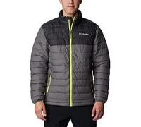 Columbia Powder Lite Jacket Chaqueta acolchada Hombre, City Grey/Shark, S