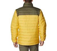 Columbia Powder Lite Jacket Chaqueta acolchada Hombre, Golden Nugget/Stone Green, L