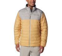 Columbia Powder Lite Jacket Chaqueta acolchada Hombre, Light Camel/Flint Grey, S