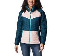 Columbia Powder Lite Jacket, Chaqueta Acolchada para Mujer, Night Wave/Dusty Pink, Talla XL