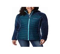 Columbia Powder Lite Sherpa Hybrid Jacket, Chaqueta Acolchada para Mujer, Nocturnal, Talla XS