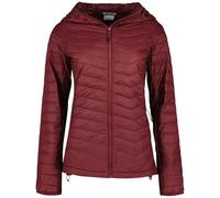 Columbia Powder Pass 2 Hybrid - Chaqueta con capucha para mujer, chaqueta acolchada con capucha, vino rico, talla L