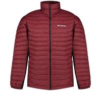 Columbia Powder Pass - Chaqueta híbrida para hombre, chaqueta acolchada, vino rico, negro, talla S