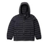 Columbia Youth Powder Pass Hooded Jacket, Hooded Puffer Jacket, Black, X-Large