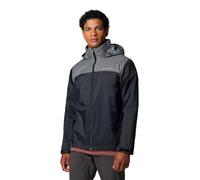 Columbia Rain Jacket Glennaker Lake II-Chubasquero, Negro/Gris City, 3XL Largo Hombres