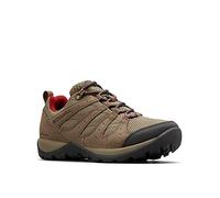Columbia Redmond V2, Zapatillas de Senderismo Impermeables Mujer, Marrón, Rojo (Pebble, Beet), 40.5 EU