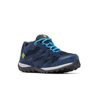 Columbia Redmond WP, Zapatillas de senderismo y trekking, Unisex niños, Collegiate Navy Laser Lemon Youth, 32 EU