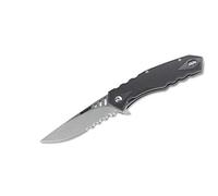 Columbia River Knife & Tool ShoXx. Follow de Through Compact Hoja serrada Navaja, Negro, M