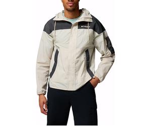 Columbia - Ropa de senderismo - Challenger II Windbreaker Dark Stone Shark de Softshell - Talla M - Beige Beige M