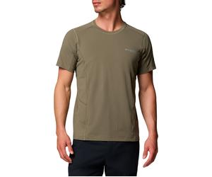 Columbia - Ropa de senderismo - Diamond Peak Pro Short Sleeve Stone Green - Talla M - Verde Verde M