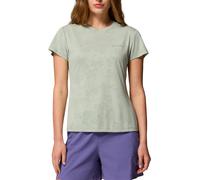 Columbia - Ropa de senderismo mujer - Bluebird Canyon II SS Crew Safari Florage Jacquard para Mujer - Talla S - Verde Verde S