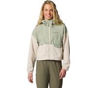 Columbia - Ropa de senderismo mujer - Spire Valley Cropped Windbreaker Safari, Dark Stone para Mujer - Talla XL - Beige Beige XL