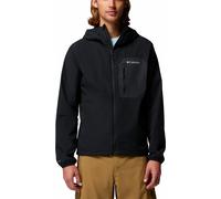Columbia Tall Heights 3 - Chaqueta softshell con capucha para hombre, color negro, talla S