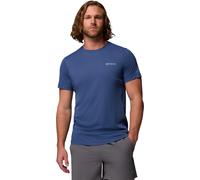 Columbia - Ropa de senderismo - Zero Rules Light SS Crew Dark Mountain - Talla XXL - Azul Azul XXL