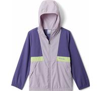 Columbia - Ropa para niños - Spire Valley Windbreaker Stormwatch Lavender Pearl Citron Haze de Softshell - Talla Infantil S - Púrpura Púrpura S