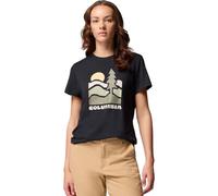 Columbia Ruby Springs Graphic - Camiseta de Manga Corta Ajustada de Manga Corta para Mujer, Color Negro, Talla L