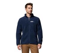Columbia Rugged Ridge High Pile - Chaqueta de forro polar con cremallera completa para hombre, azul marino universitario, talla L