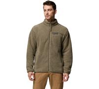 Columbia Rugged Ridge High Pile - Chaqueta de forro polar con cremallera completa para hombre, color verde piedra, talla XL