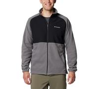 Columbia Sage Peak - Forro Polar con Cremallera Completa para Hombre, Color Gris Ciudad/Negro, M